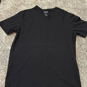 Men’s Express brand short sleeve black v- neck shirt.